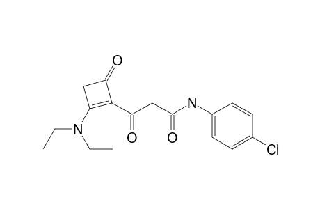 1-Cyclobutene-1-propanamide, N-(4-chlorophenyl)-2-(diethylamino)-.beta.,4-dioxo-