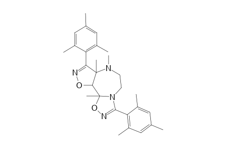 3,8-Dimesityl-7,7a,10b-trimethyl-5,6,7,7a,10a,10b-hexahydro-4H-1,2,4-oxadiazolo[4,5-d]isoxazolo[5,4-f][1,4]diazepine