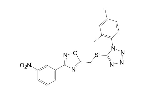 5-{{[3-(m-nitrophenyl)-1,2,4-oxadiazol-5-yl]methyl}thio}-1-(2,4-xylyl)-1H-tetrazole