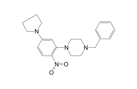 1-(2-Nitro-5-pyrrolidin-1-yl-phenyl)-4-(phenylmethyl)piperazine