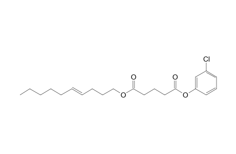 Glutaric acid, 3-chlorophenyl dec-4-enyl ester