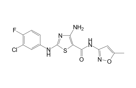 5-Thiazolecarboxamide, 4-amino-2-[(3-chloro-4-fluorophenyl)amino]-N-(5-methyl-3-isoxazolyl)-