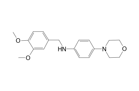 N-(3,4-dimethoxybenzyl)-4-(4-morpholinyl)aniline