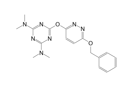 1,3,5-triazine-2,4-diamine, N~2~,N~2~,N~4~,N~4~-tetramethyl-6-[[6-(phenylmethoxy)-3-pyridazinyl]oxy]-