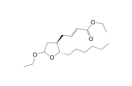 4-((E)-3-Carbethoxy-2-propenyl)-2-ethoxy-5-hexyltetrahydrofuran