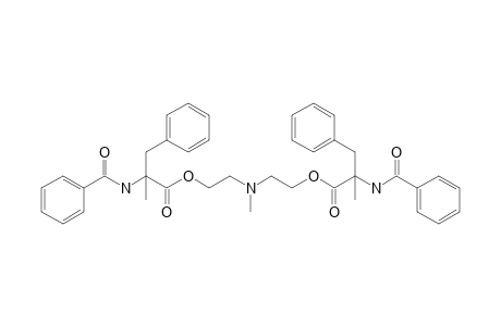 2-Benzoylamino-2-methyl-3-phenylpropionic acid 2-{[2-(2-benzoylamino-2-methyl-3-phenylpropionyloxy)ethyl]methylamino}ethyl ester