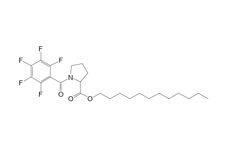 L-Proline, N-(pentafluorobenzoyl)-, dodecyl ester