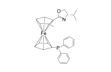 1-Diphenylphosphino-1'-[S-4-isopropyl-2,5-oxazolinyl]-2'-(Rp)-(methyl)-ferrocene