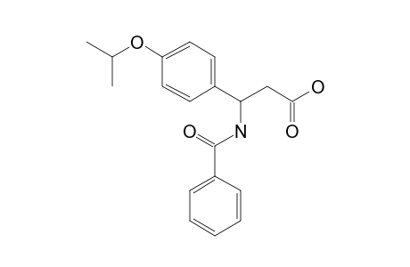 Propionic acid, 3-benzoylamino-3-(4-isopropoxyphenyl)-