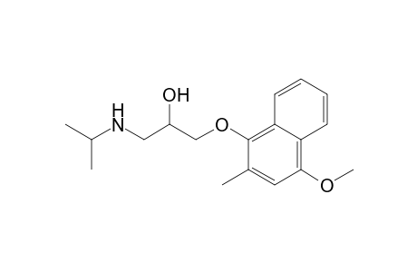 2-Propanol, 1-(isopropylamino)-3-[(4-methoxy-2-methyl-1-naphthyl)oxy]-