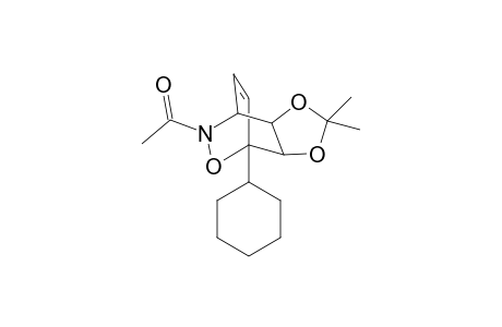 1-Cyclohexyl-5,6-O-isopropylidene-2-oxa-3-azabicyclo[2.2.2]oct-7-ene-5,6-diol, 3-acetyl