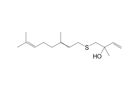 1-(3,7-dimethylocta-2,6-dienylsulfanyl)-2-methyl-but-3-en-2-ol