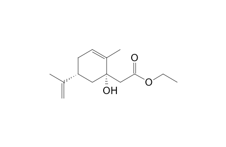 ETHYL_2-[(1-S,5-R)-1-HYDROXY-5-ISOPROPENYL-2-METHYL-2-CYCLOHEXENYL]-ACETATE