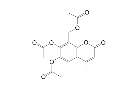 6-(acetyloxy)-8-[(acetyloxy)methyl]-4-methyl-2-oxo-2H-chromen-7-yl acetate