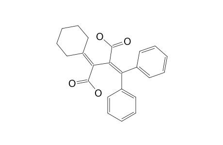 2-cyclohexylidene-3-(diphenylmethylene)succinic acid