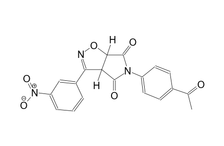 (3aR,6aS)-5-(4-acetylphenyl)-3-(3-nitrophenyl)-3aH-pyrrolo[3,4-d]isoxazole-4,6(5H,6aH)-dione