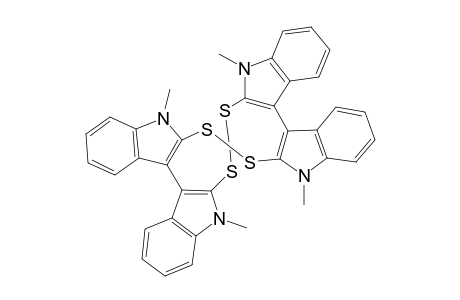 9,12 21 24-Tetramethyl-9,12,21 24-tetrahydro[1,2,7,8]tetrathiacyclododecino[3,4-b : 6,5-b' : 9,10-b" ; 12,11-b"']tetraindole