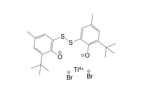 Dibromo{2,2'-dithiobis(6-tert-butyl-4-methylphenolato)}titanium