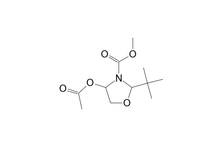 Methyl 4-(acetyloxy)-2-tert-butyl-1,3-oxazolidine-3-carboxylate