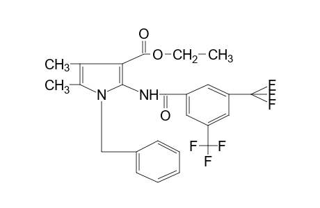 1-benzyl-2-[3,5-bis(trifluoromethyl)benzamido]-4,5-dimethylpyrrole-3-carboxylic acid, ethyl ester