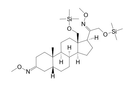 18,21-Dihydroxy-5.beta.-pregnane-3,20-dione mo-tms