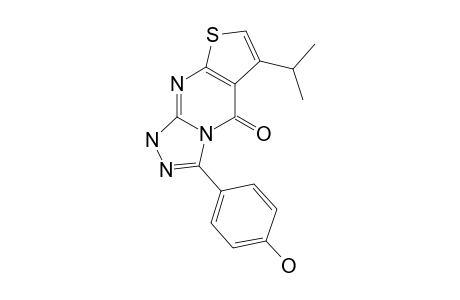 3-(4-HYDROXYPHENYL)-6-ISOPROPYLTHIENO-[2,3-D]-[1,2,4]-TRIAZOLO-[4,3-A]-PYRIMIDIN-5(1H)-ONE