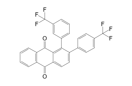 1-(3-Trifluoromethylphenyl)-2-[4-(trifluoromethyl)phenyl]anthraquinone