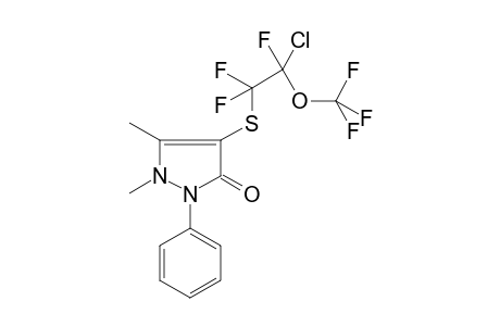 4-(2-Chloro-1,1,2-trifluoro-2-trifluoromethoxy-ethylsulfanyl)-1,5-dimethyl-2-phenyl-1,2-dihydro-pyrazol-3-one