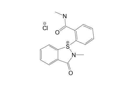 2,3-DIHYDRO-1-[2-(N-METHYLCARBAMOYL)-PHENYL]-2-METHYL-3-OXO-1,2-BENZISOTHIAZOL_1-IUM_CHLORIDE