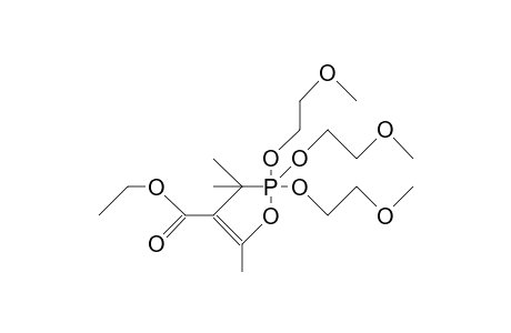 4-Ethoxycarbonyl-2,2,2-tris(2-methoxy-ethoxy)-3,5,5-trimethyl-1,2-oxaphosphole