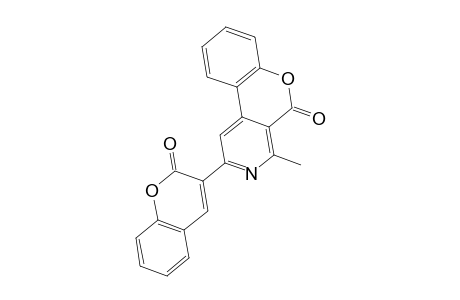 2-(2-ketochromen-3-yl)-4-methyl-chromeno[3,4-c]pyridin-5-one