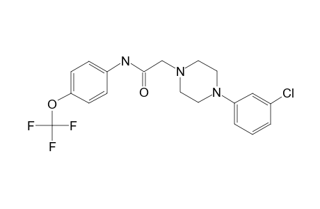 1-Pyrazineacetamide, 4-(3-chlorophenyl)hexahydro-N-[4-(trifluoromethoxy)phenyl]-