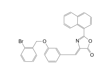 (4Z)-4-{3-[(2-bromobenzyl)oxy]benzylidene}-2-(1-naphthyl)-1,3-oxazol-5(4H)-one