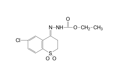 3-(6-chlorothiochroman-4-ylidene)carbazic acid, ethyl ester, S,S-dioxide