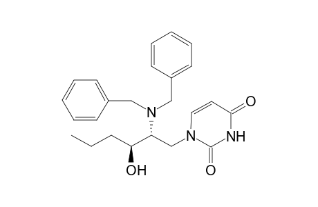 1-[(2R,3S)-2-(dibenzylamino)-3-hydroxy-hexyl]pyrimidine-2,4-dione