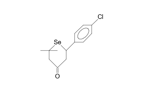 2,2-Dimethyl-6-(para-chlorophenyl)-4-selenanon