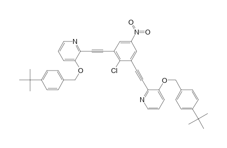 3-(4-tert-butylbenzyl)oxy-2-[2-[3-[2-[3-(4-tert-butylbenzyl)oxy-2-pyridyl]ethynyl]-2-chloro-5-nitro-phenyl]ethynyl]pyridine