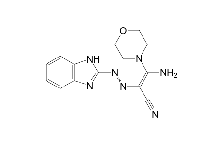 (2Z)-2-((1H-benzo[d]imidazol-2-yl)diazenyl)-3-amino-3-morpholinoacrylonitrile