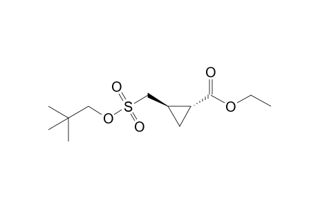 trans-Ethyl 2-{[(neopentyloxy)-sulfonyl]methyl}cyclopropanecarboxylate