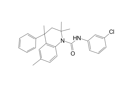 N-(3-chlorophenyl)-2,2,4,6-tetramethyl-4-phenyl-3H-quinoline-1-carboxamide