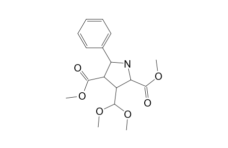 3-Dimethoxymethyl-5-phenyl-2,3,4,5-tetrahydropyrrole-2,4-dicarboxylic acid di(methylester)