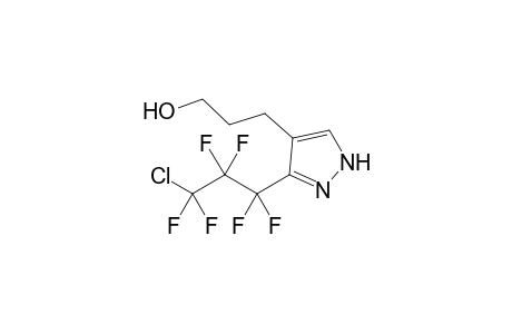 3-(3-CHLOROHEXAFLUOROPROPYL)-4-(3-HYDROXYPROPYL)-PYRAZOLE