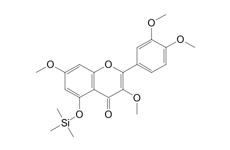 Quercetin <3,3',4',7-methoxy->, mono-TMS