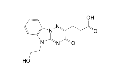 3-[5-(2-hydroxyethyl)-3-oxo-3,5-dihydro[1,2,4]triazino[2,3-a]benzimidazol-2-yl]propanoic acid