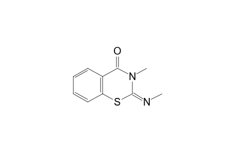 2,3-dihydro-3-methyl-2-(methylimino)-4H-1,3-benzothiazin-4-one