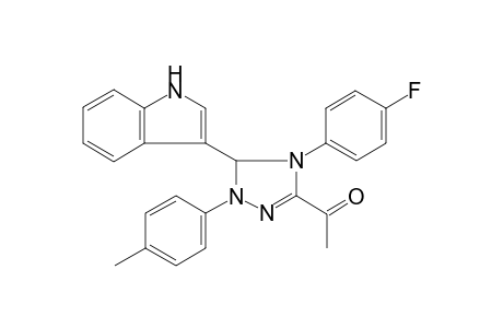 1-[4-(4-fluorophenyl)-3-(1H-indol-3-yl)-2-(4-methylphenyl)-3H-1,2,4-triazol-5-yl]ethanone