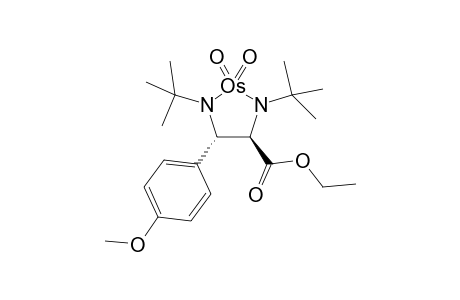 Ethyl trans-1,3-Bis(tert-butyl)-5-(4'-methoxyphenyl)-2,2-dioxo-2-osma(IV)imidazolidine-4-carboxylate