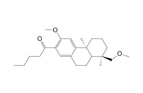 1-(-12',16'-Dimethoxypodocarpa-8',11',13'-triene-13'-yl)pentan-1-one