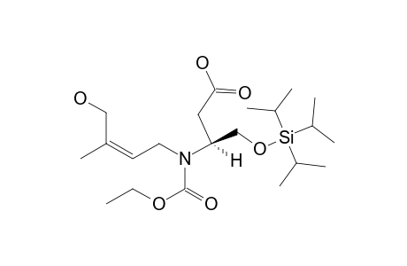 (S)-(Z)-4-Ethyl hydrogen 8-hydroxy-7-methyl-3-triisopropylsiloxymethyl-4-azaoct-6-en-1,4-dioate