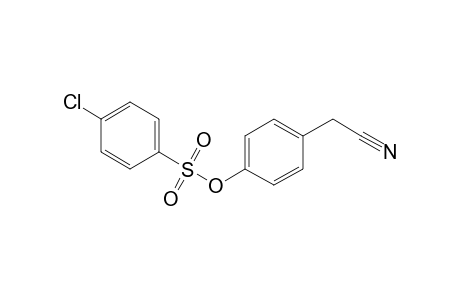 (p-hydroxyphenyl)acetonitrile, p-chlorobenzenesulfonate (ester)